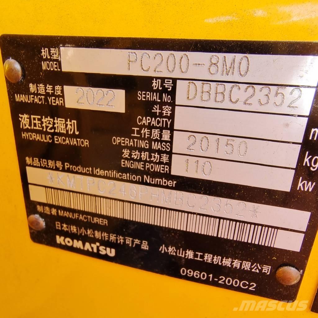 Komatsu PC 200 Kāpurķēžu ekskavatori