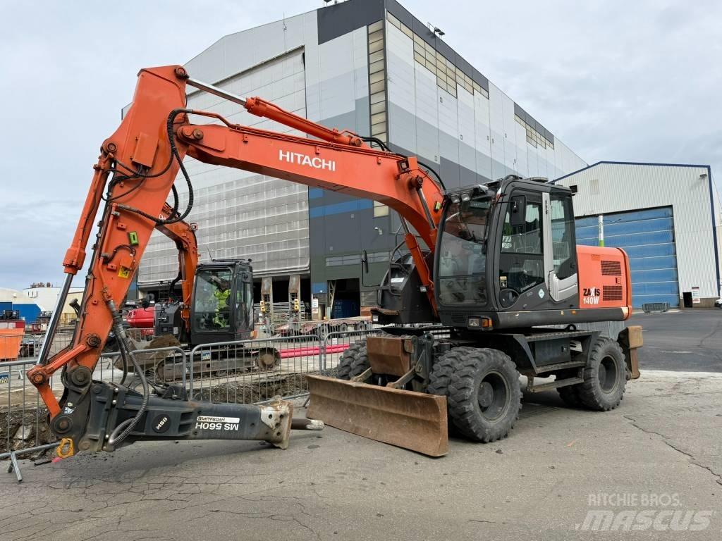 Hitachi ZX 140 W-3 Ekskavatori uz riteņiem