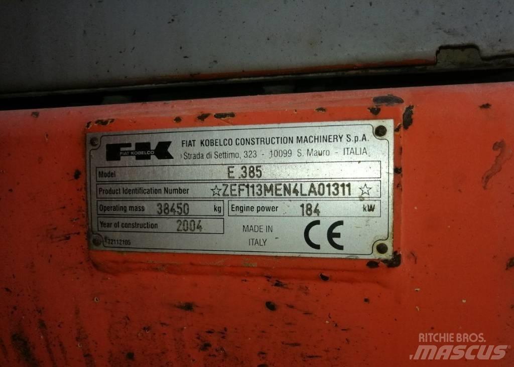 Fiat-Kobelco E385 Kāpurķēžu ekskavatori