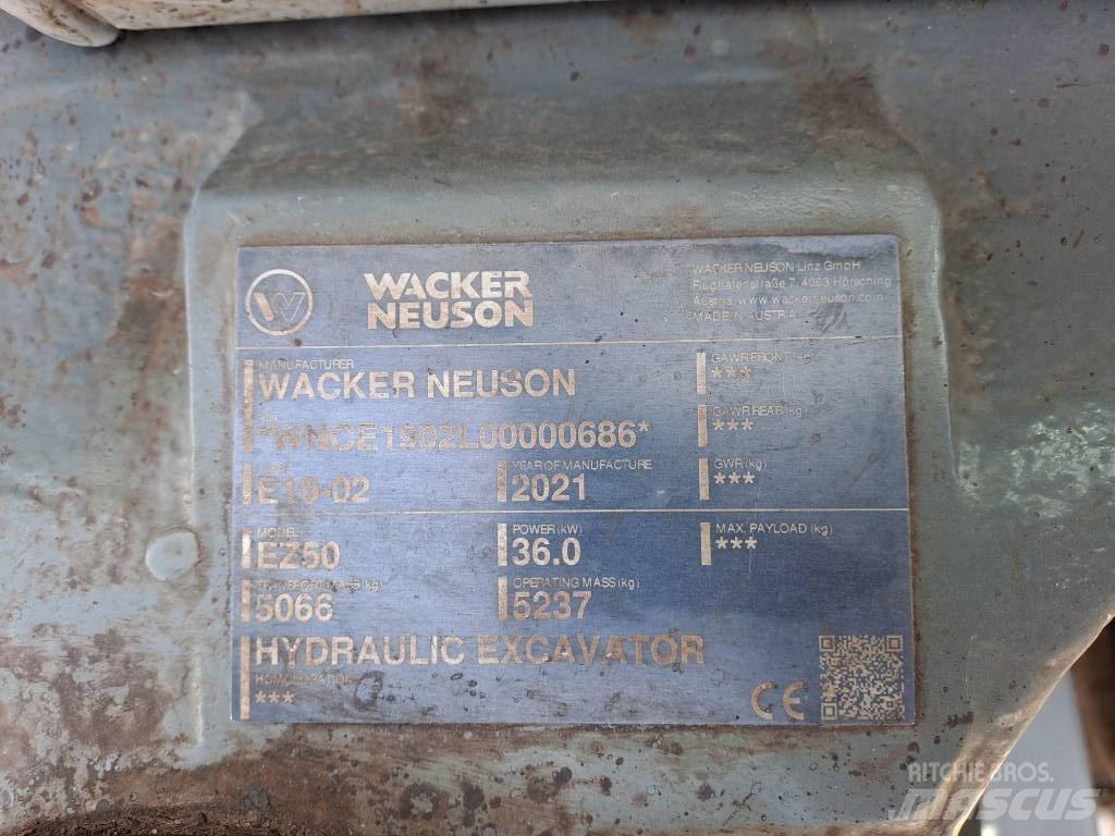 Wacker Neuson EZ50 Kāpurķēžu ekskavatori
