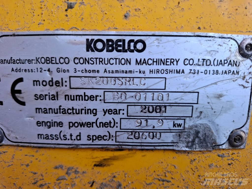 Kobelco SK200SRLC Kāpurķēžu ekskavatori