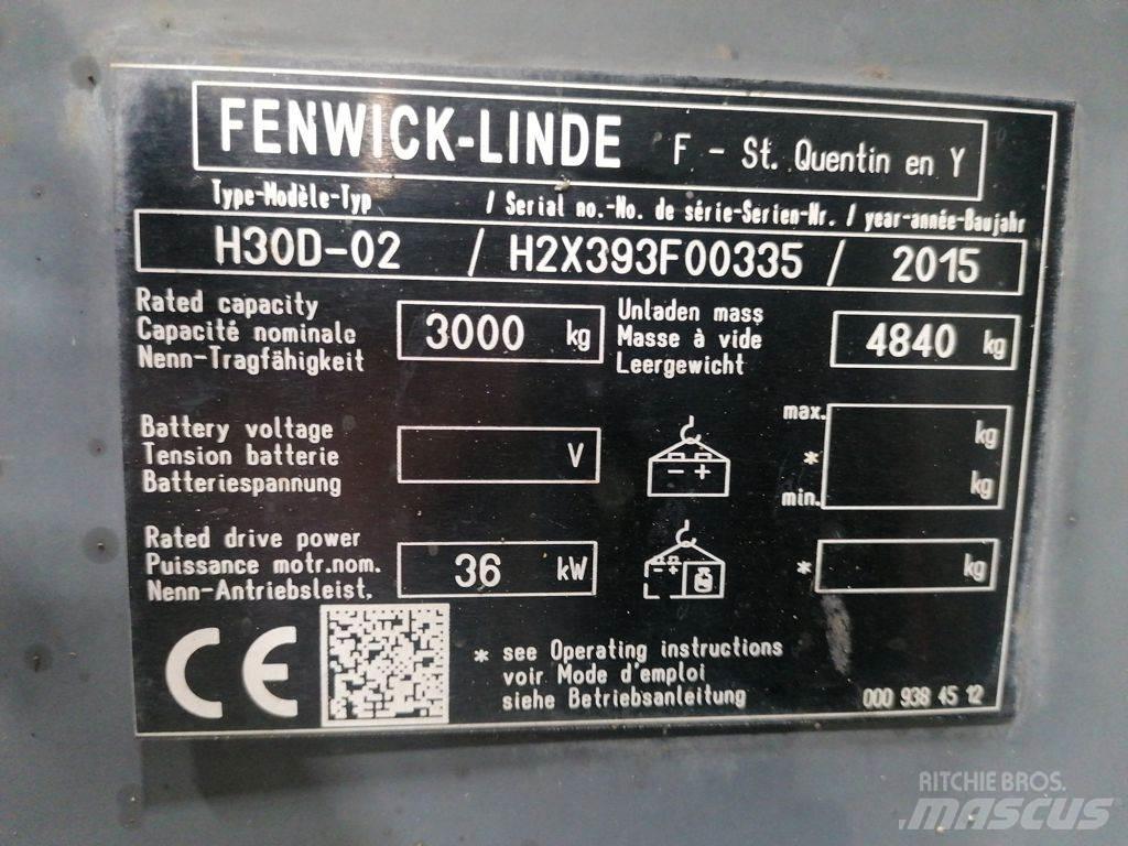 Linde H30D-02 Tehnika ar dīzeļa dzinēju