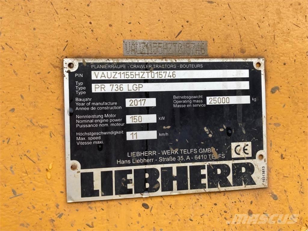 Liebherr PR736 LGP Kāpurķēžu buldozeri
