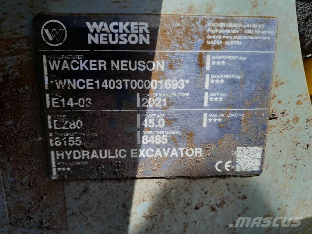 Wacker Neuson EZ 80 Kāpurķēžu ekskavatori