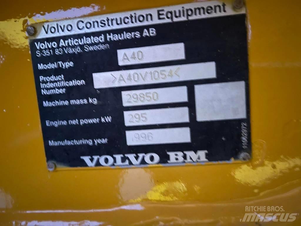 Volvo A40C Artikulētie pašizgāzēji