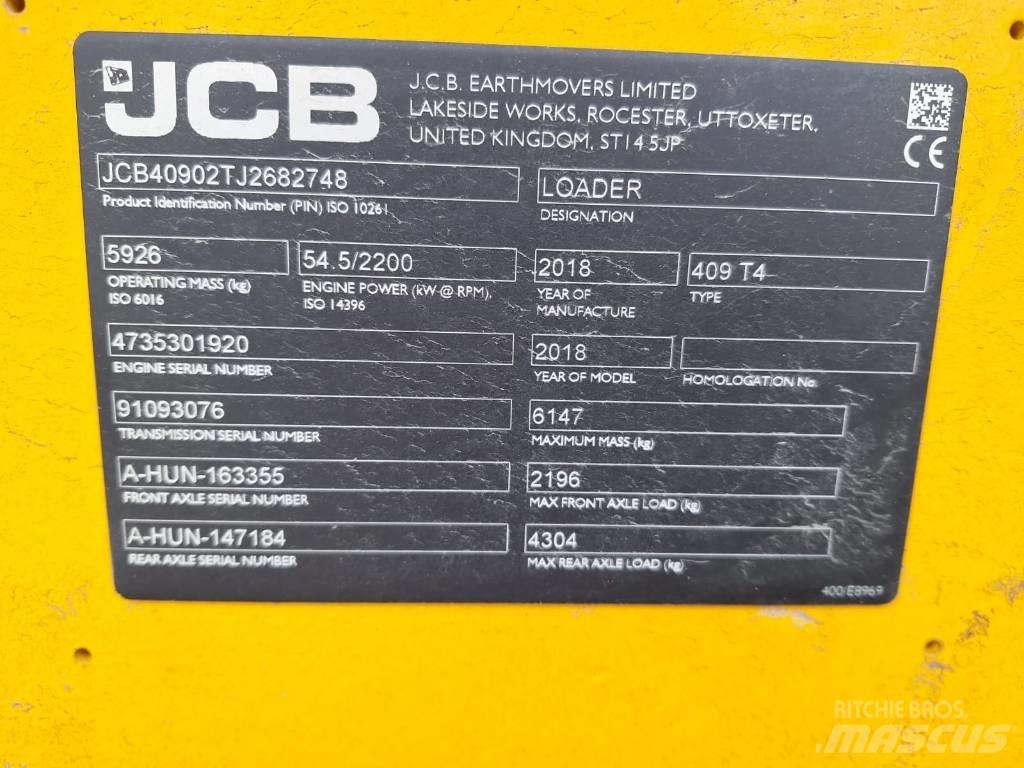 JCB 409 NE T4 Iekrāvēji uz riteņiem