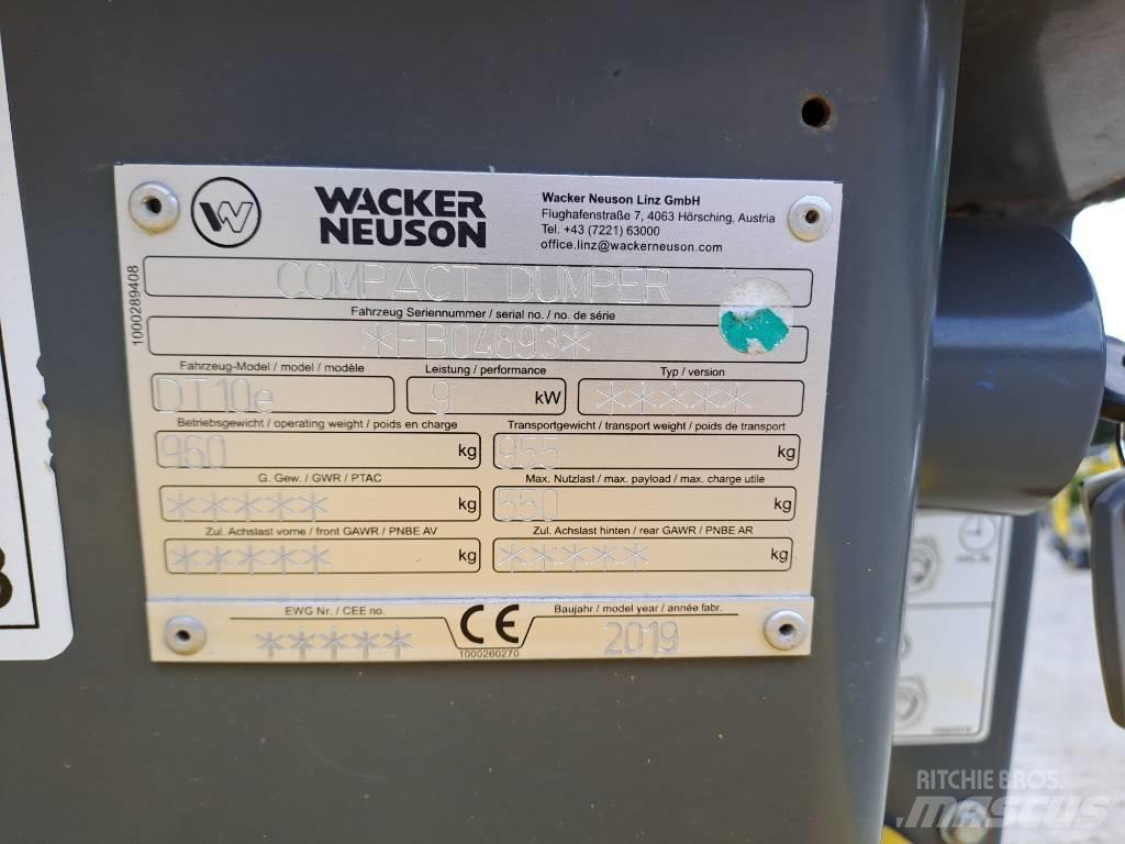 Wacker Neuson DT10e Kāpurķēžu pašizkrāvējs