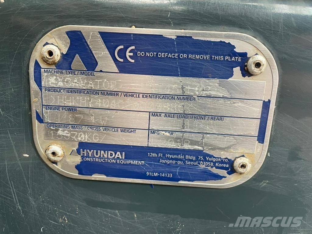Hyundai HX145 LCR Kāpurķēžu ekskavatori