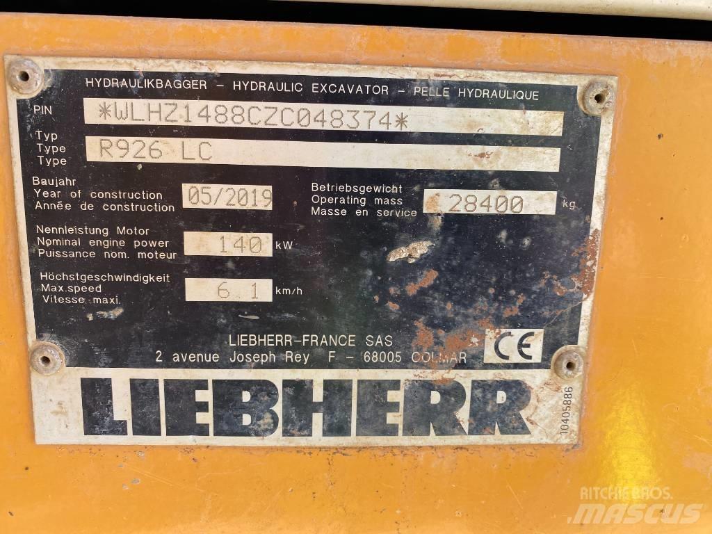 Liebherr R 926 Kāpurķēžu ekskavatori