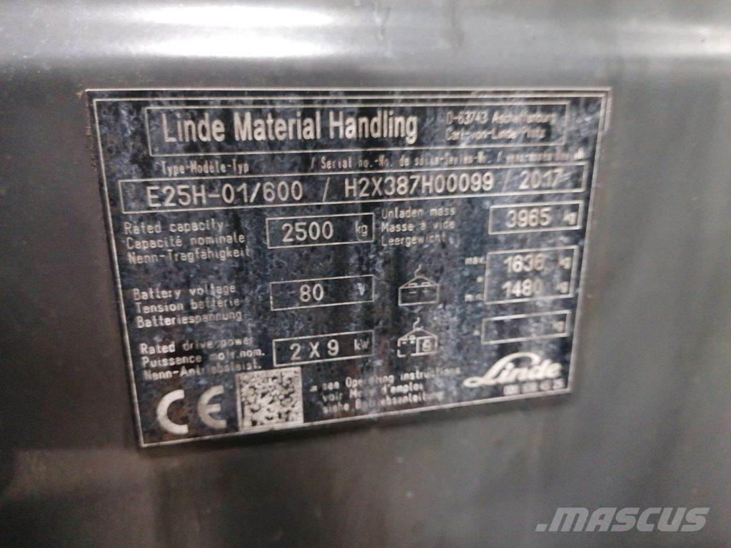 Linde E25H-01/600 Elektriskie iekrāvēji