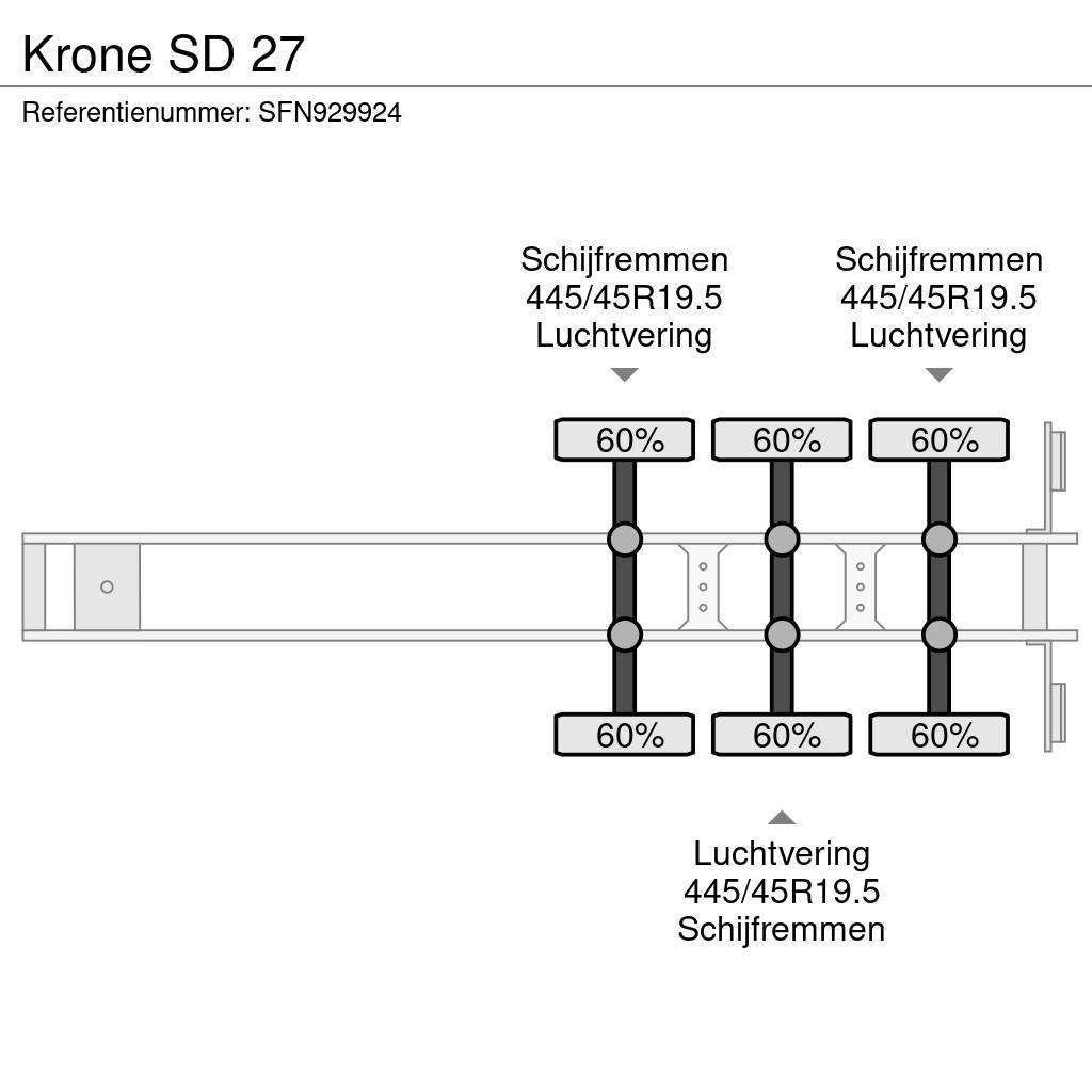 Krone SD 27 Tents treileri