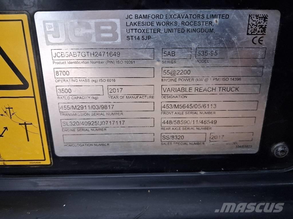 JCB 535-95 JOYSTICK Teleskopiskie manipulatori