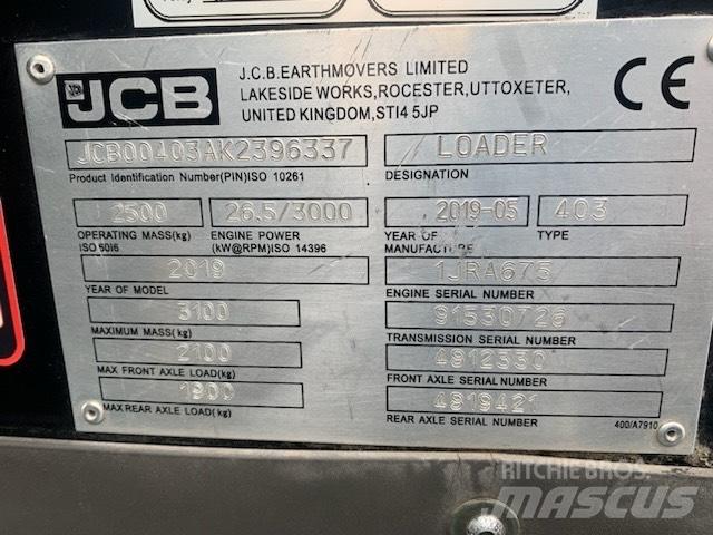 JCB 403 Iekrāvēji uz riteņiem