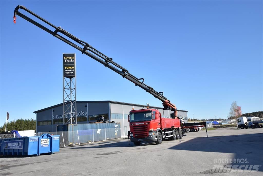 Scania G440 8X4 Smagās mašīnas ar celtni