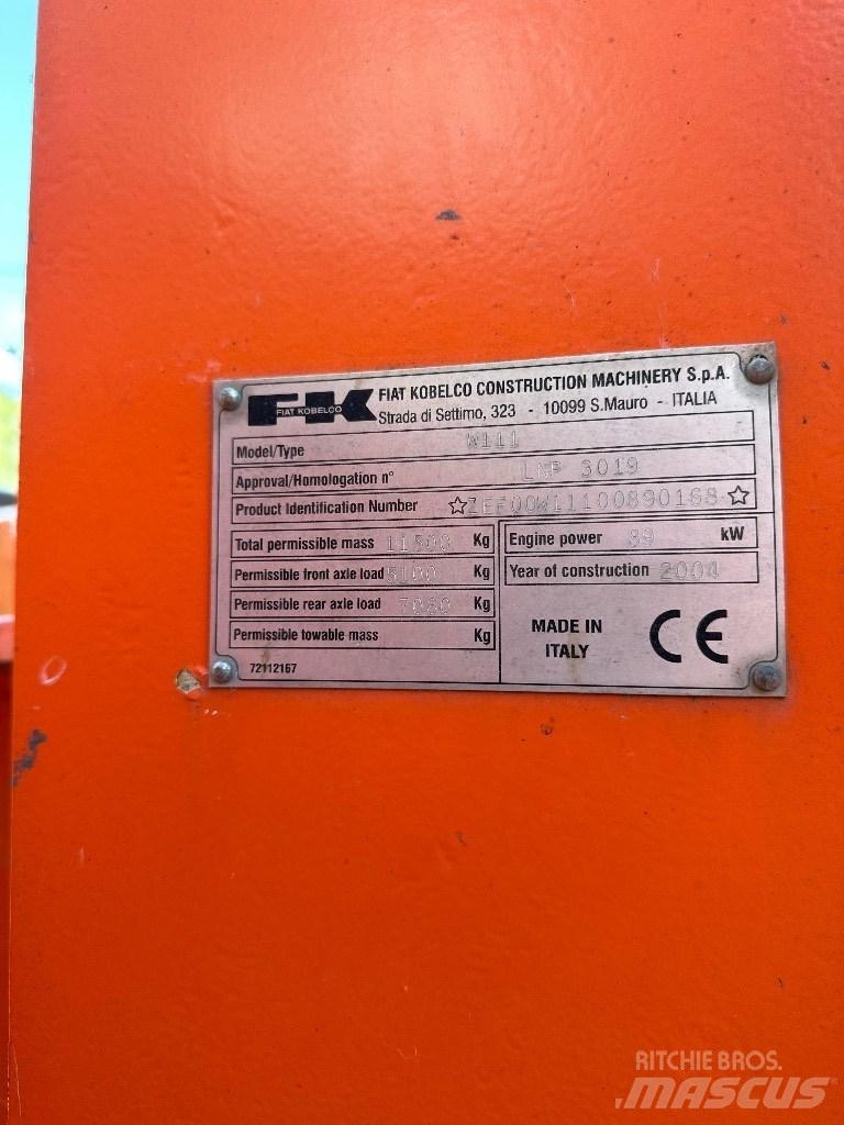 Fiat-Kobelco W 110 Iekrāvēji uz riteņiem