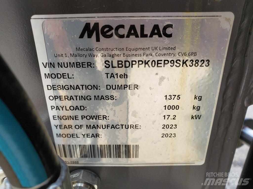 Mecalac TA1EH Mini pašizgāzēji