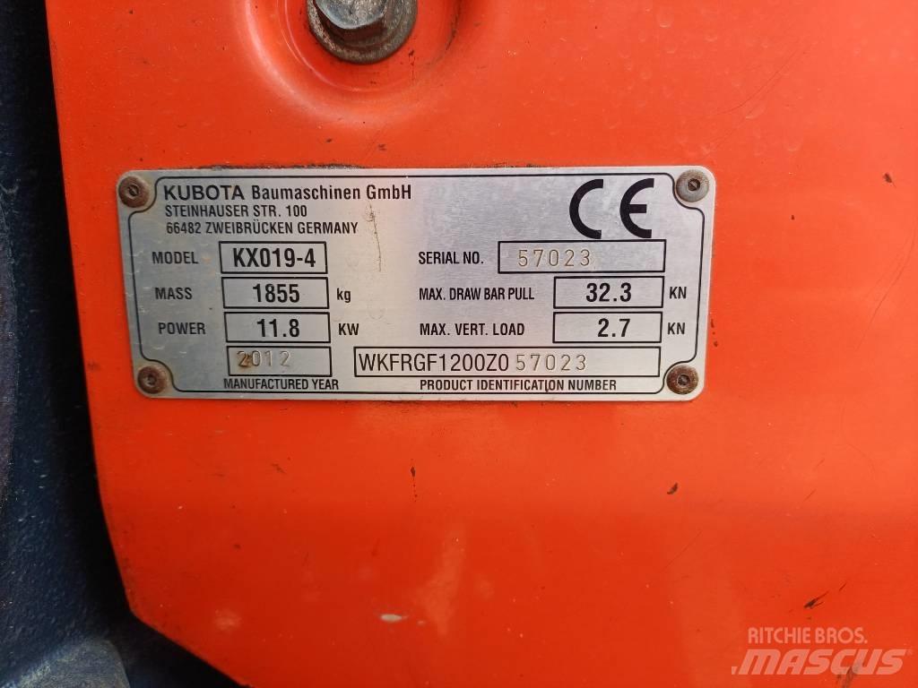 Kubota KX 019-4 Mini ekskavatori < 7 t