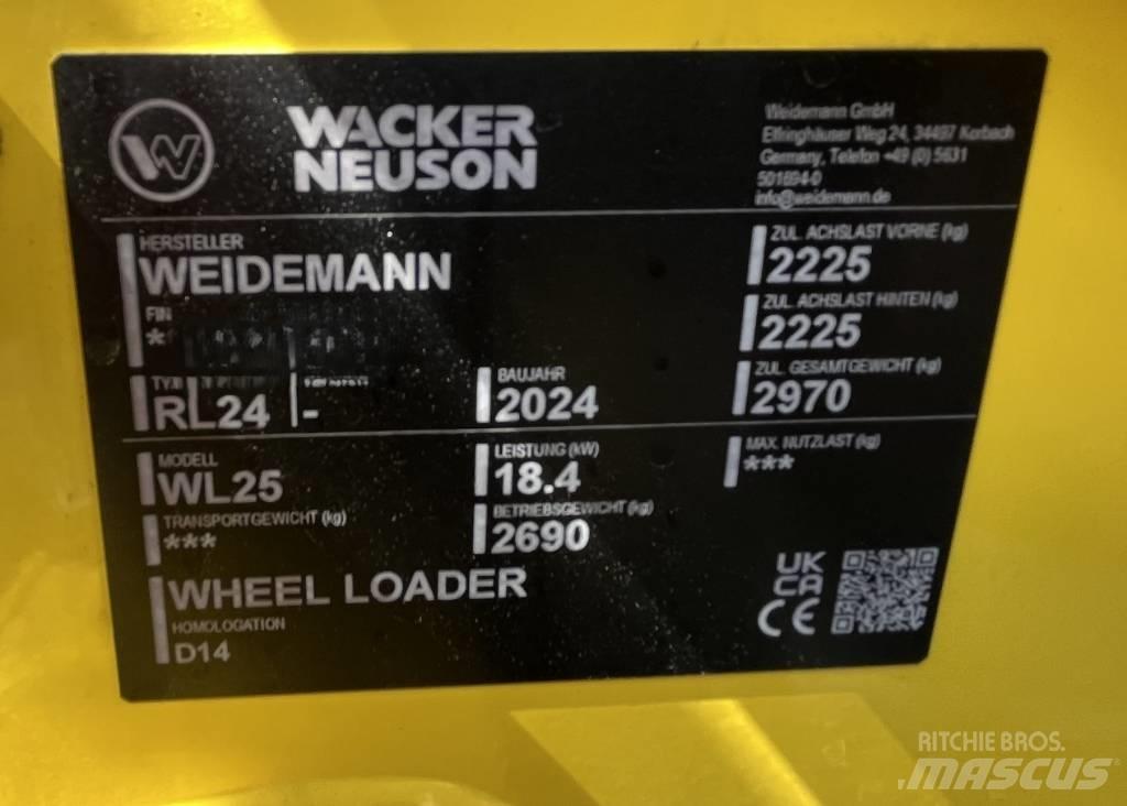 Wacker Neuson WL 25 Iekrāvēji uz riteņiem
