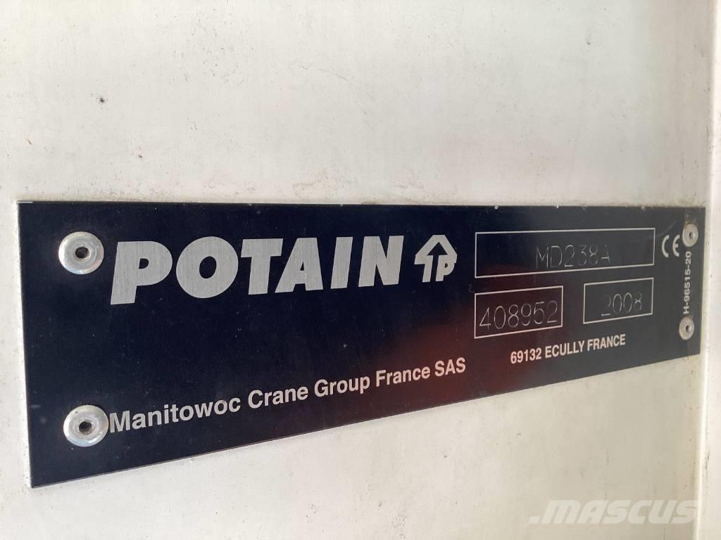 Potain MD238A Torņa krāni