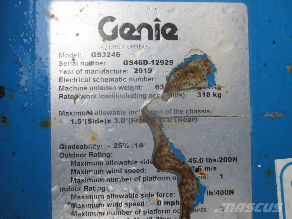 Genie GS 3246 Šķerveida pacēlāji