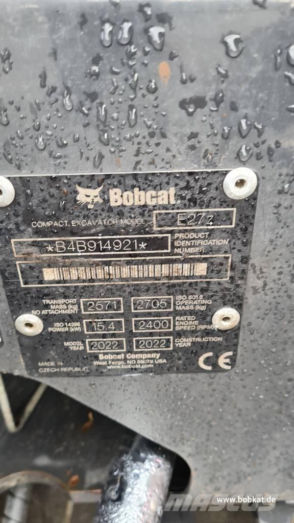 Bobcat E 27z Mini ekskavatori < 7 t