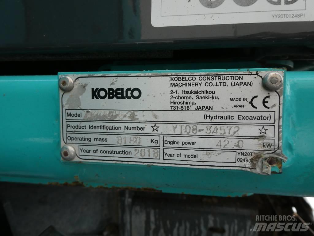 Kobelco SK 75 SR-3E Vidēja lieluma ekskavatori 7 t - 12 t