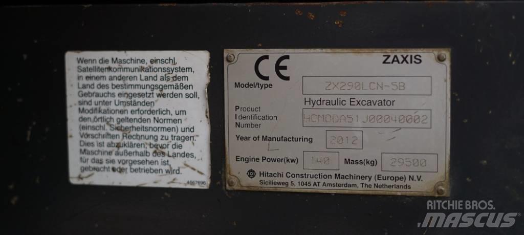 Hitachi ZX 290 Kāpurķēžu ekskavatori