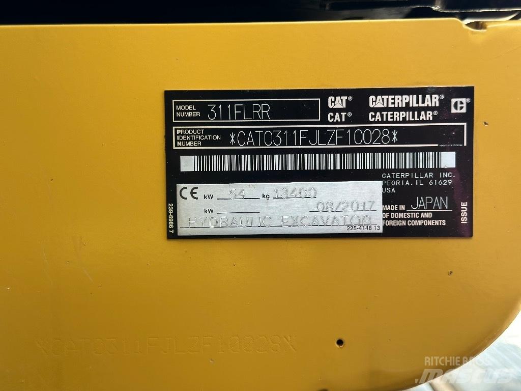 CAT 311 F LRR Kāpurķēžu ekskavatori