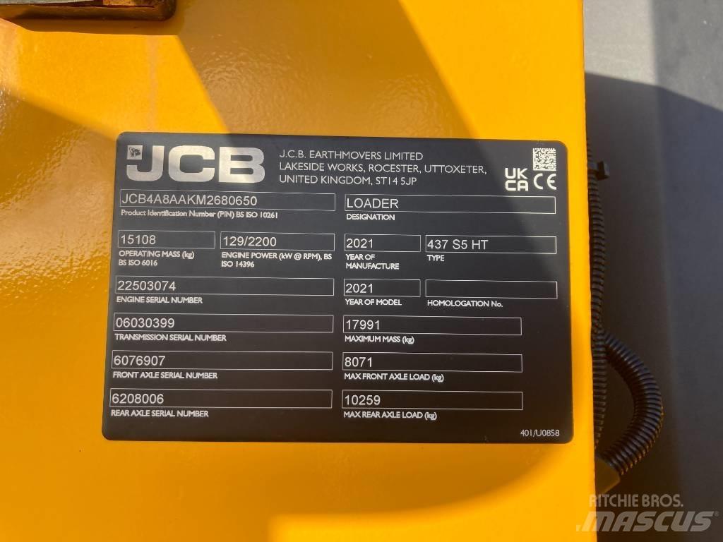 JCB 437 HT Iekrāvēji uz riteņiem
