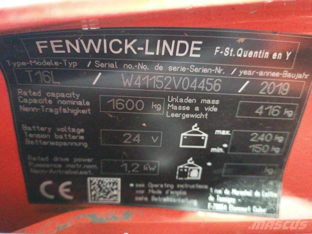 Linde T16L Zemie palešu pacēlāji