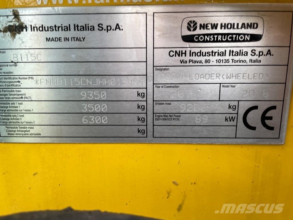 New Holland B115C Ekskavatori-iekrāvēji