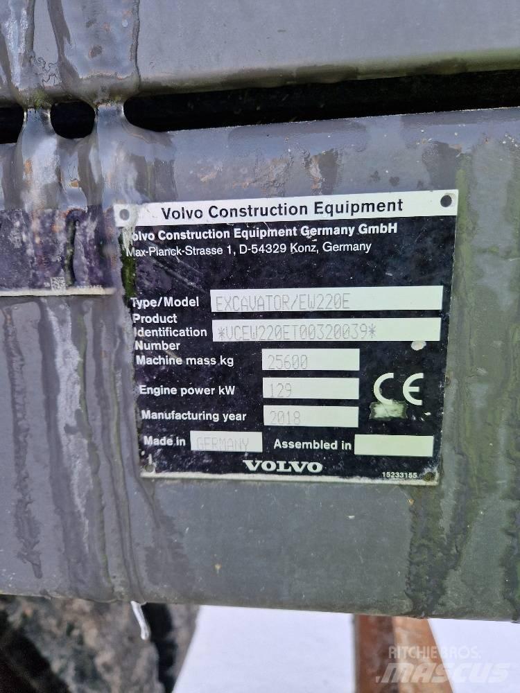 Volvo EW220E Ekskavatori uz riteņiem