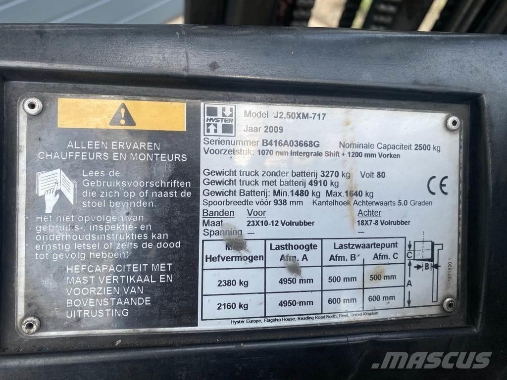 Hyster J2.50XM Elektriskie iekrāvēji