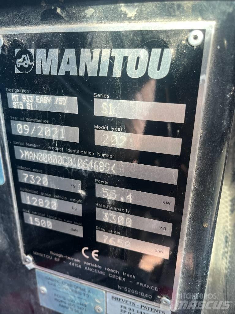 Manitou 933 Teleskopiskie manipulatori