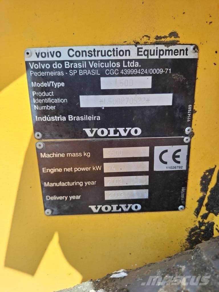 Volvo L 50 D Iekrāvēji uz riteņiem