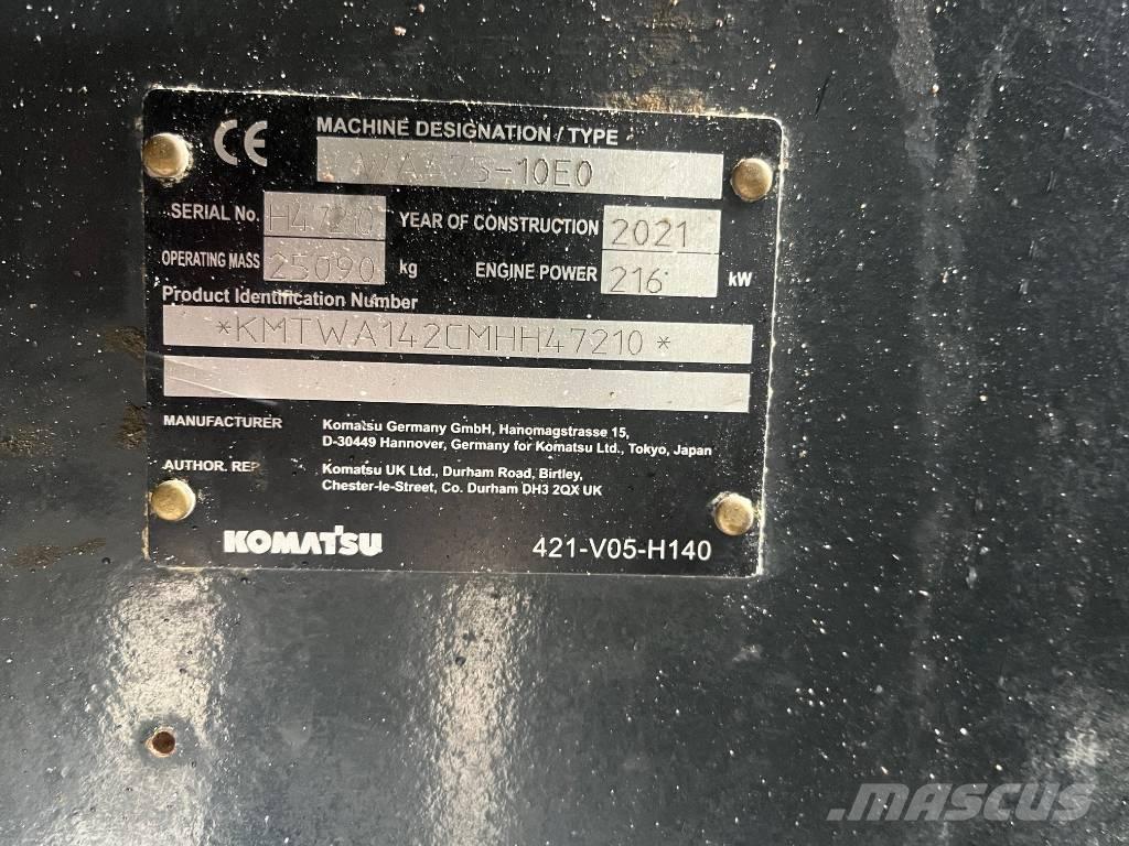 Komatsu WA475-10E0 Iekrāvēji uz riteņiem