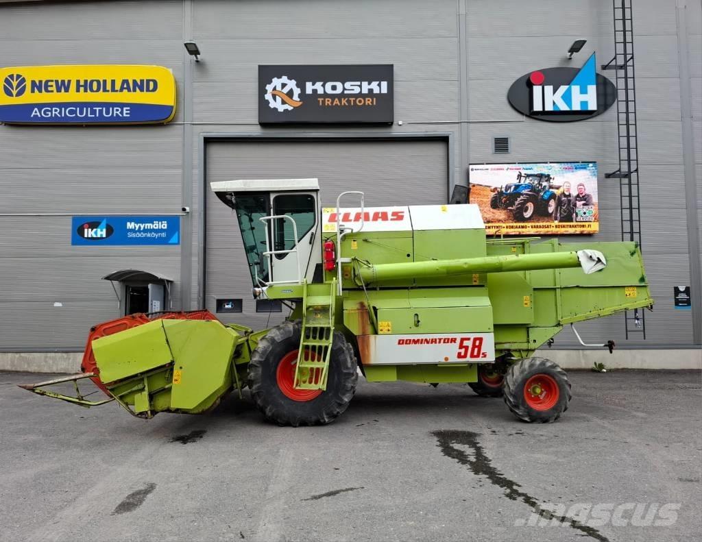 CLAAS Dominator 58 S Ražas novākšanas kombaini