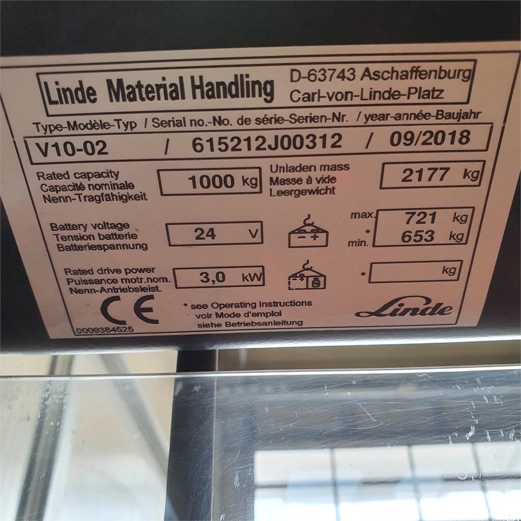 Linde V10 Pasūtījumu savācējs lielam augstumam