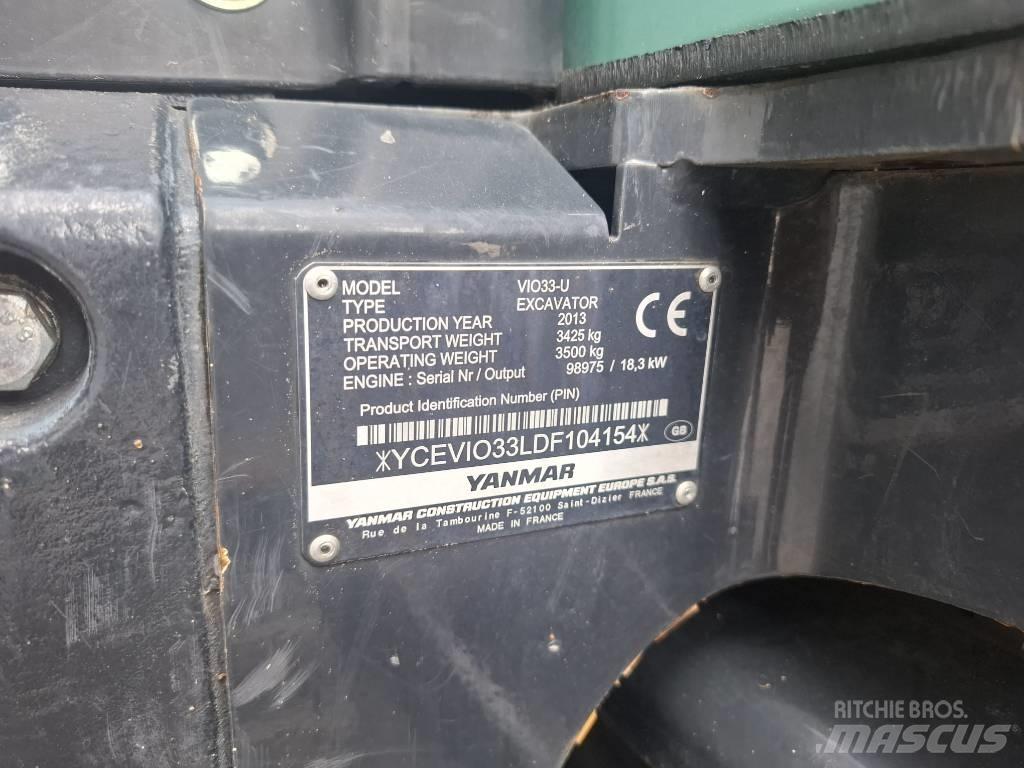 Yanmar Vio 33 U Mini ekskavatori < 7 t