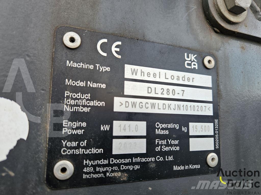 Doosan DL280-7 Iekrāvēji uz riteņiem
