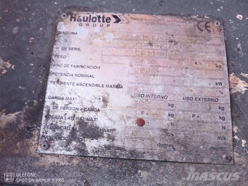 Haulotte Compact 12 Šķerveida pacēlāji