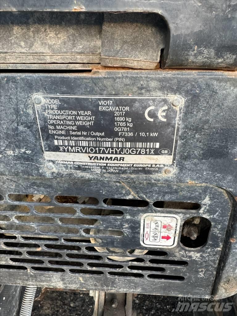 Yanmar Vio 17 Mini ekskavatori < 7 t