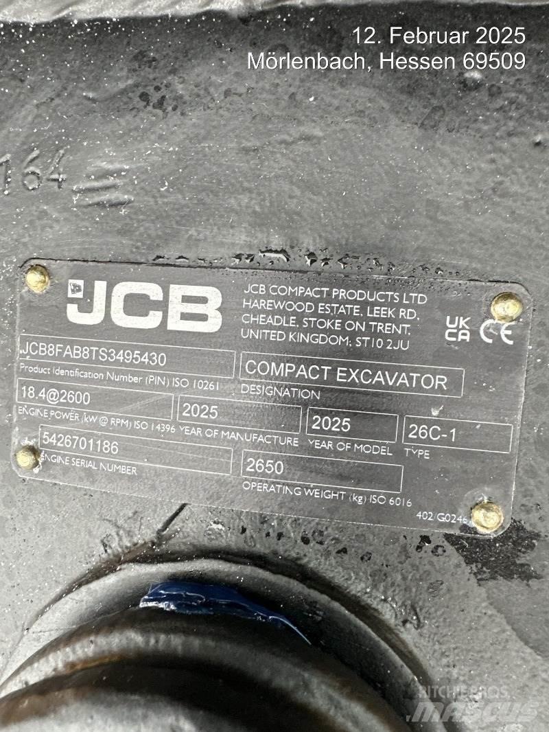 JCB 26C-1 Mini ekskavatori < 7 t