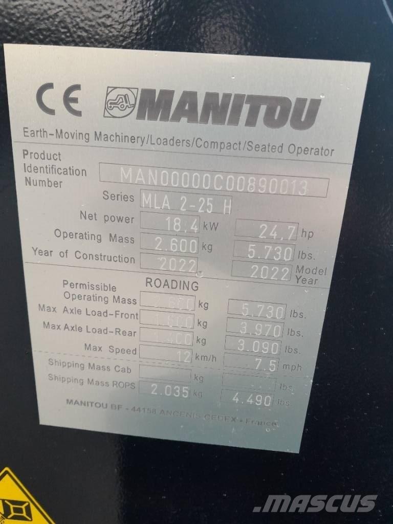 Manitou MLA 2-25 Multifunkcionālie iekrāvēji