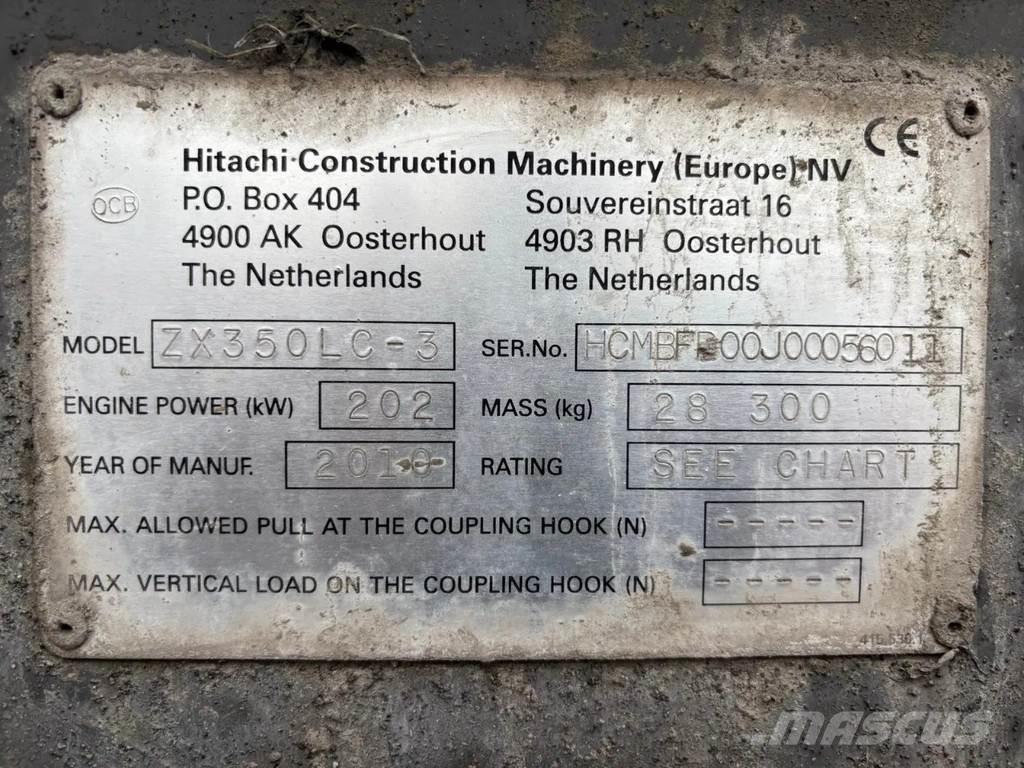 Hitachi ZX350LC-3 Kāpurķēžu ekskavatori