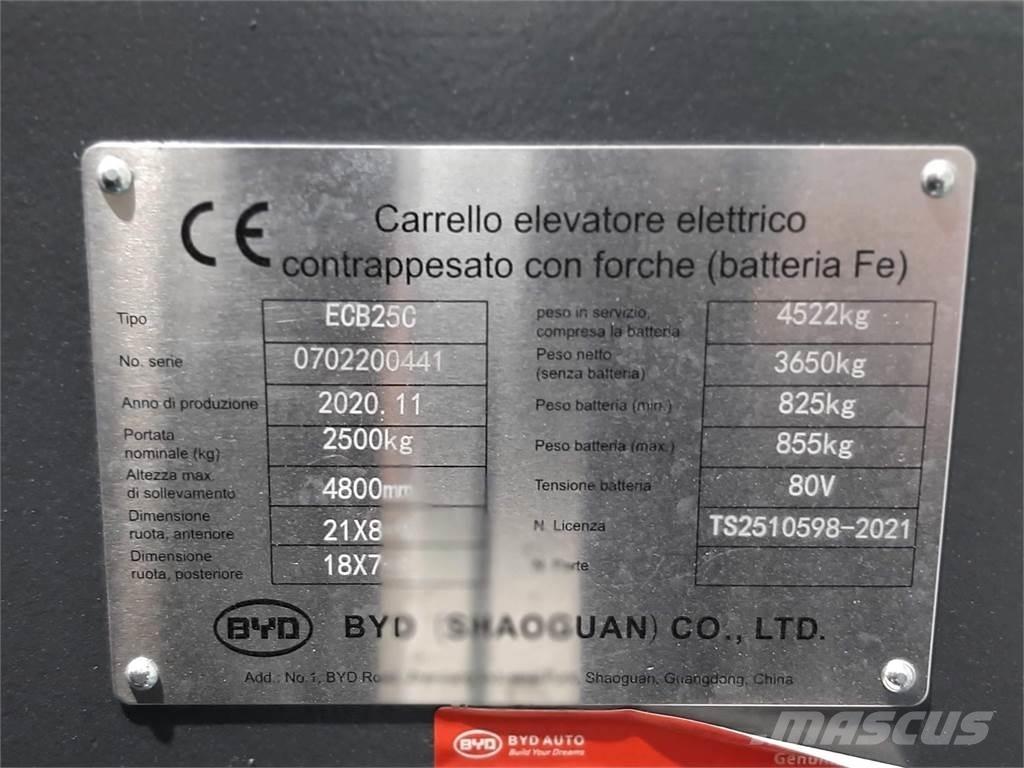 BYD ECB25C Elektriskie iekrāvēji