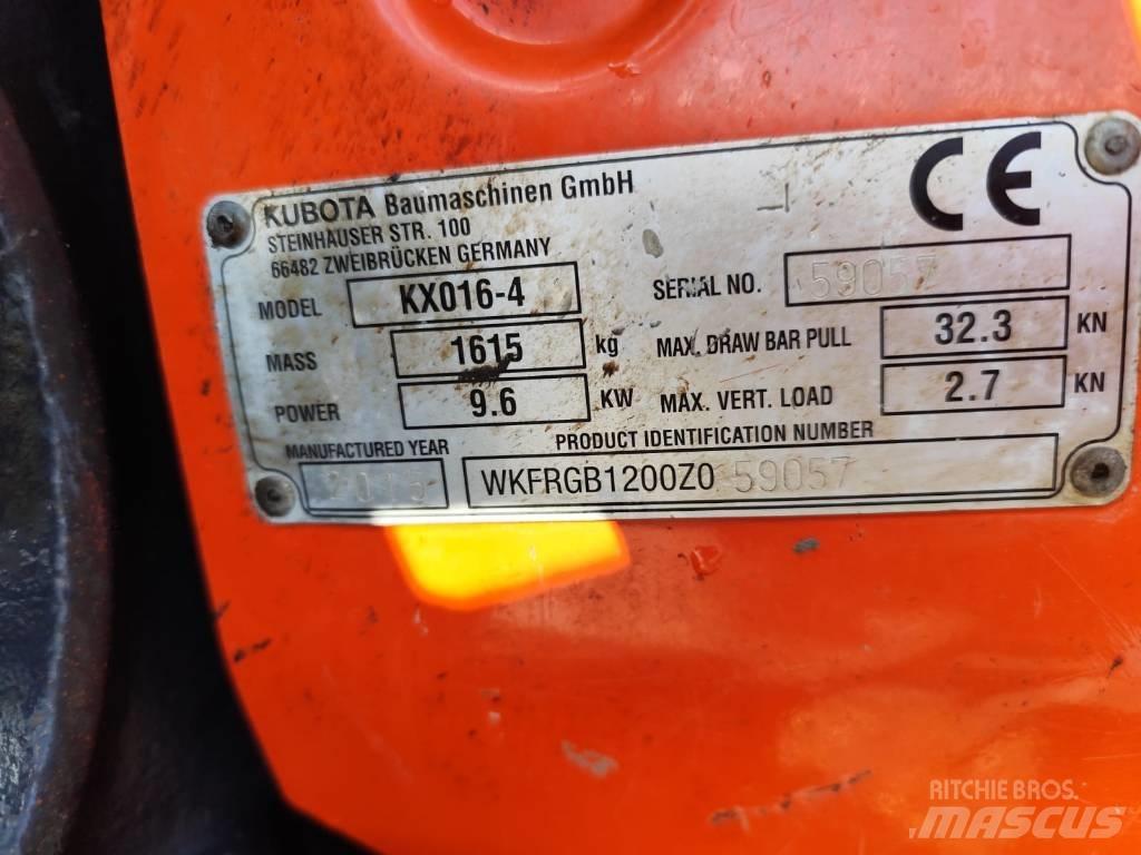 Kubota KX 016-4 Mini ekskavatori < 7 t