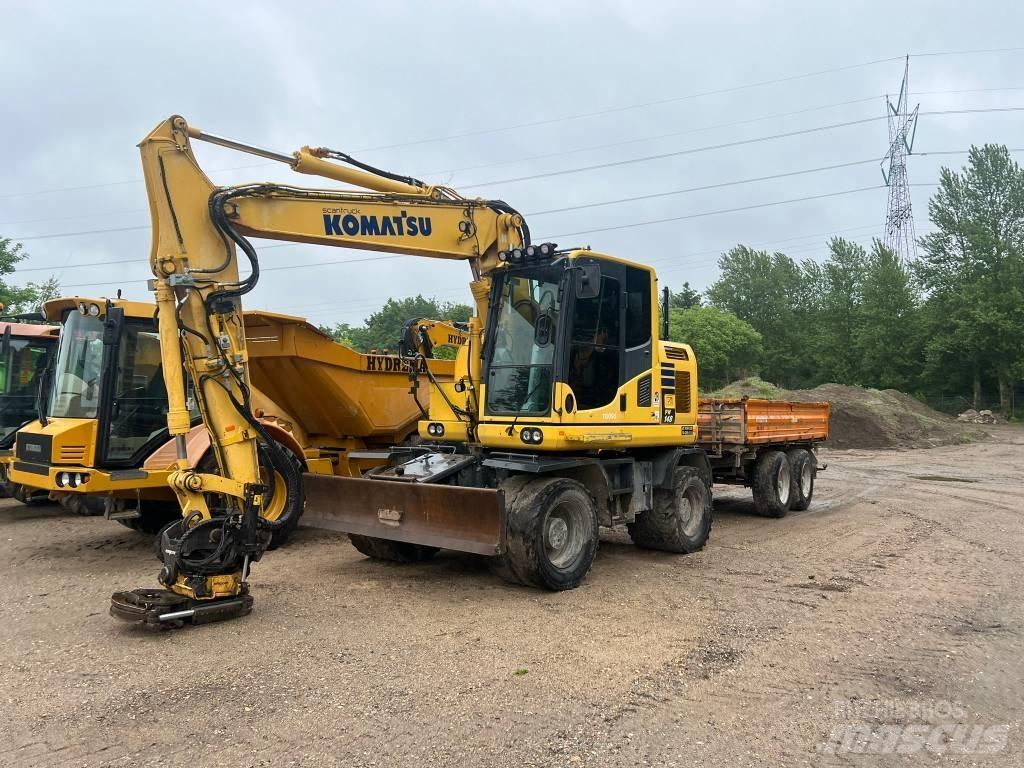 Komatsu PW 148 Ekskavatori uz riteņiem