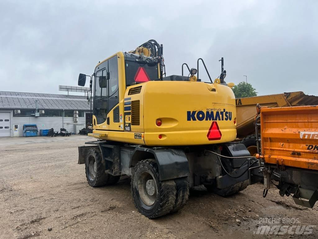 Komatsu PW 148 Ekskavatori uz riteņiem