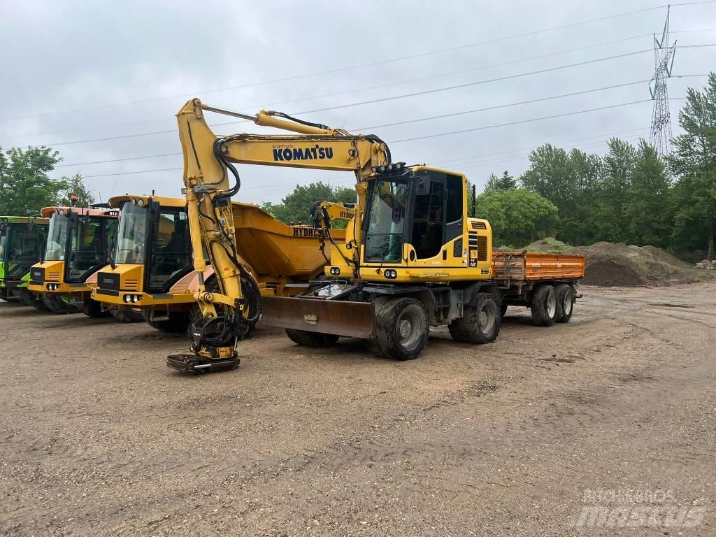 Komatsu PW 148 Ekskavatori uz riteņiem